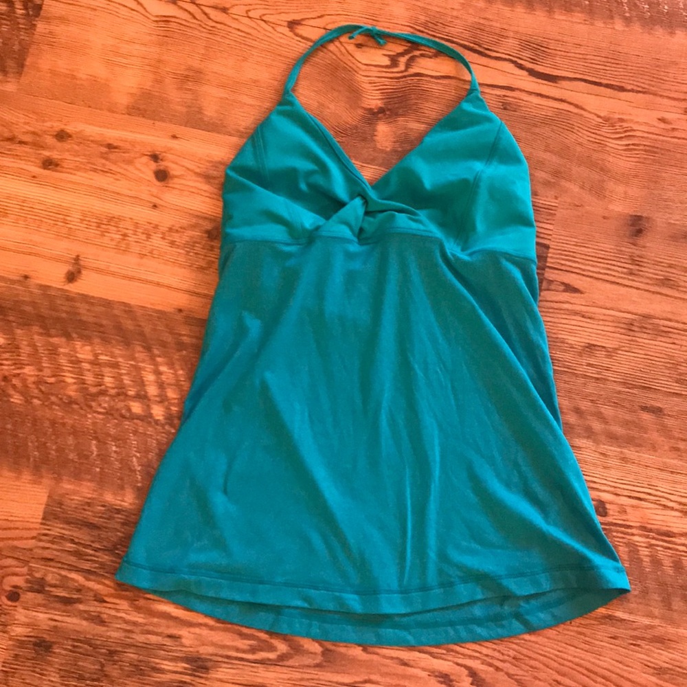 lululemon athletica Teal Halter Tank Top